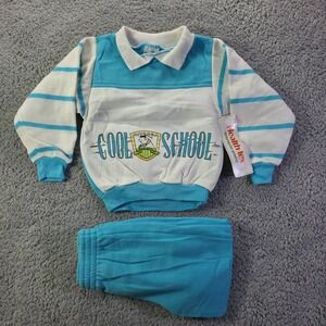 Vintage Health-tex Kids 4T Tracksuit Blue White Cool School Honor Society NWT
